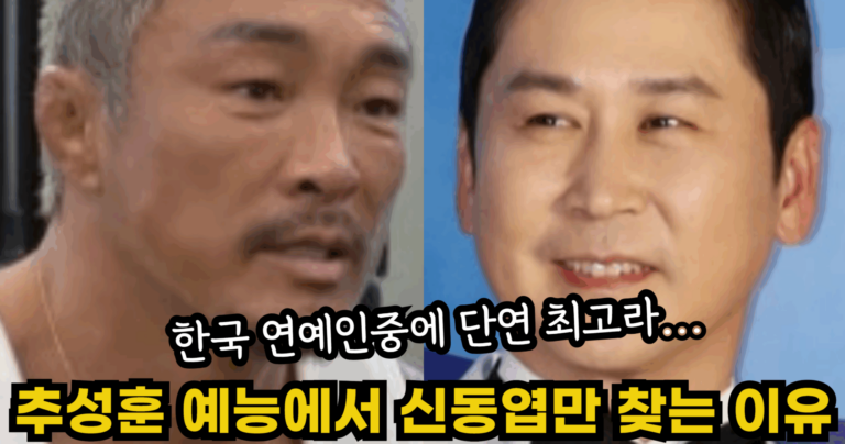 “한국 연예인중에 단연 최고라…” 추성훈이 한국 예능에서 신동엽을 찾는 진짜 이유