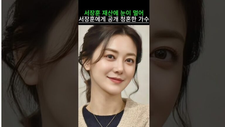 “돈에 눈먼 여가수 충격고백 ..”서장훈 재산에 눈이 멀어 서장훈에 공개 청혼한 가수