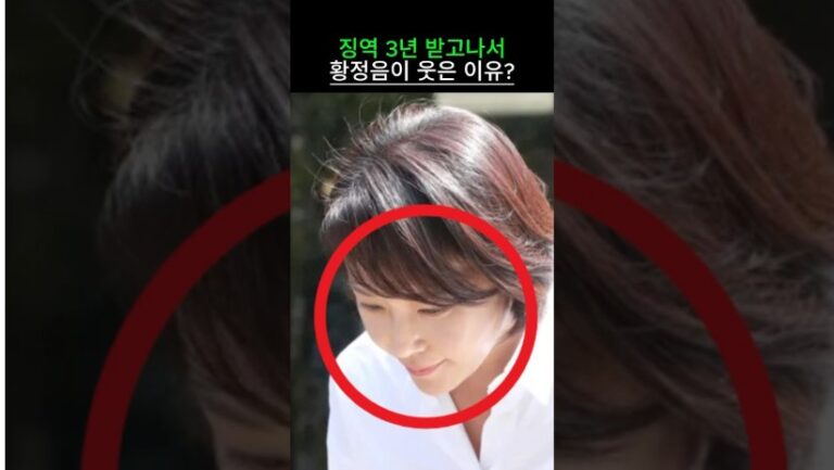 징역 3년 받고나서 황정음이 웃은 충격 이유