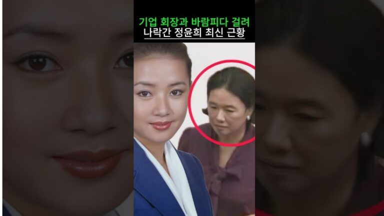 기업 회장과 바람피다 걸려 나락간 정윤희 최신 근황