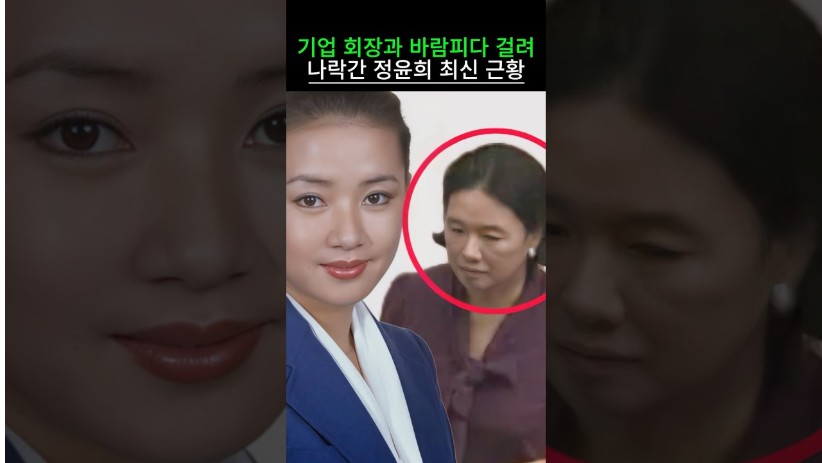 기업 회장과 바람피다 걸려 나락간 정윤희 최신 근황