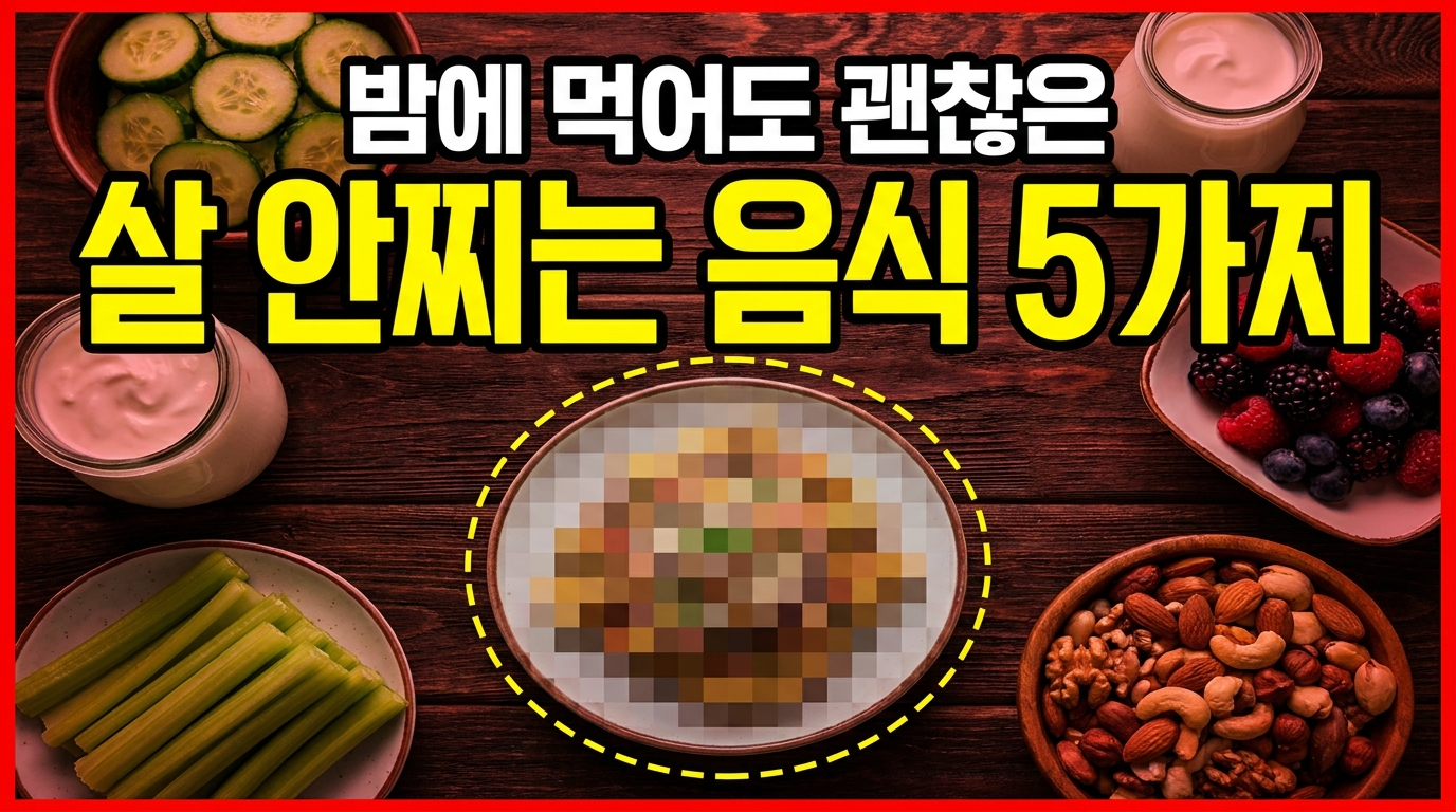“밤 11시에 먹어도 살 안 찝니다!” 꼭 먹어야 할 음식 5가지