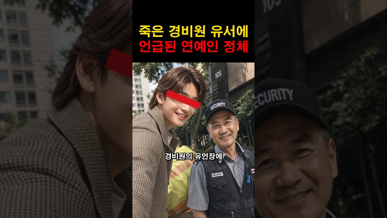 “이런 일이 실제로?” 죽은 경비원의 유언장에 적혀있던 연예인의 충격적인 정체